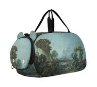 Hubert Robert Sac de voyage avec compartiment à chaussures pour fille Motif paysage, Hubert Robert Peinture de paysage, Classique