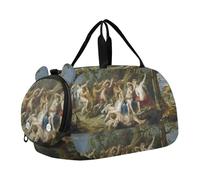 Hubert Robert Sac de voyage avec compartiment à chaussures pour fille Motif paysage, Rubens imprime la peinture des nymphes de Diane, Classique