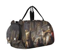 Hubert Robert Sac de voyage avec compartiment à chaussures pour fille Motif paysage, Tableau Jean-Baptiste-Camille Corot, Classique