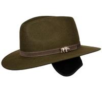Hubertus Chapeau de chasse avec partie décorative Keiler + cache-oreilles