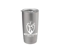 Hubertus Hubert Patron de Saint des chasseurs de cerf pour homme catholique Gobelet isotherme en acier inoxydable double paroi