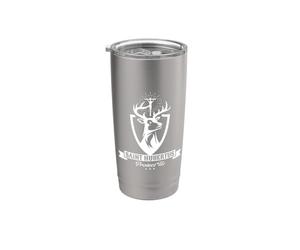 Hubertus Hubert Patron de Saint des chasseurs de cerf pour homme catholique Gobelet isotherme en acier inoxydable double paroi