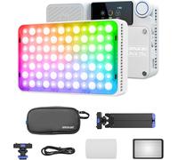 HUBI-Amaran Ace 25C Kit Trépied Rgbww Led Lumière Vidéo 32 W Couleur Sur Appareil Photo 2300 K-10 000 K Charge Rapide Contrôle Par Application Blanc