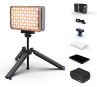 HUBI-Amaran Ace 25X Lumière Led Bi-Color - Kits,32W Lumière Vidéo On-Camera,2700K-6500K,6320 Lux @ 0,5M,Montage Magnétique,9 Effets Lumineux,Contrôle Via App Amaran Sans Fil - Sliver