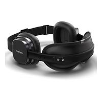 HubiCare Masque anti-bruit pour les yeux avec thérapie par la chaleur et musique Bluetooth, casque pour se concentrer, relaxer, mieux dormir, méditer et soulager les tensions (Noir)
