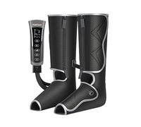 HubiCare Masseur d'air pour jambes pour la circulation et la relaxation Massage des pieds et des mollets avec contrôleur portatif 3 intensités 2 modes