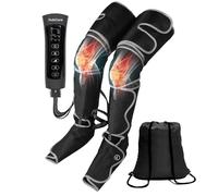 HubiCare Masseur de jambes, compression d'air pour la circulation, le soulagement de la douleur et la relaxation musculaire, 6 modes, convient pour le massage des pieds, des jambes, des mollets