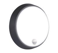 Hublot à LED rond d'extérieur avec détecteur Luceco noir/blanc 14W 1400lm