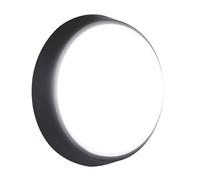 Hublot à LED rond d'extérieur Luceco noir/blanc 14W 1400lm