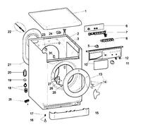 Hublot complet (repère 13) d'origine Machine à laver, Lave-linge C00610624, 488000610624 INDESIT, WHIRLPOOL, BAUKNECHT, PRIVILEG
