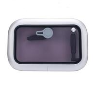 Hublot de bateau, fenêtre de hublot de bateau, fenêtre rectangulaire avec cadre en aluminium anodisé et couvercle en acrylique de 10 mm d'épaisseur, fenêtre de puits de toit de bateau pour bateau