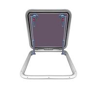 Hublot de camping-car/marin, fenêtre carrée en aluminium avec verre trempé for yacht Plus Stable(500x500mm19.7x19.7in)