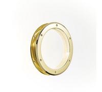Hublot de porte métal rond doré Ø26cm pour portes intérieures