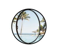 Hublot de Ventilation de Remplacement en Verre trempé Noir 60 cm, pivotant à 360°, en Alliage d'aluminium. Idéal pour Les Bateaux et Les Maisons.