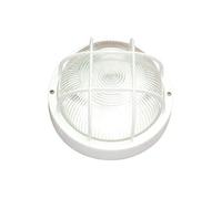 Hublot E27 avec grillage, max 60 W, sans ampoule, rond, blanc