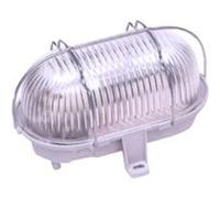 Hublot E27 + grille, sans ampoule, oval, blanc Blanc G