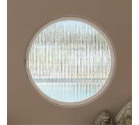 Hublot en verre trempé rotatif à 360° - Cadre rond en alliage d'aluminium - Ventilation intérieure encastrée avec poignées - Idéal pour les restaurants et les salles de bains - Blanc - 80 cm.