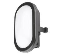 Hublot extérieur ovale noir LED Luceco Eco Mini 4000K IP54 450lm