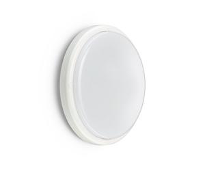Hublot extérieur rond blanc LED Philips Ledinaire 4000K IP65 1700lm
