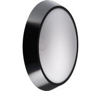 Hublot extérieur rond noir LED Lébénoïd IP55 1200lm