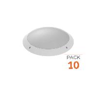 Hublot LED IP65 IK10 ø30 cm pour 2 Ampoules E27 - Pack de 10