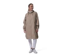 Hublot mode marine Ciré imperméable femme Betina - vêtement de pluie zippé à capuche - Doublé filet (FR/ES, Alpha/lettres, TG, Taille normale, Taille normale, ECUME)