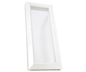 Hublot PVC rectangulaire blanc - NICOLL - 380 x 225 mm - 203MI