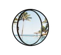 Hublot Rond en Verre Rotatif à 360° - Remplacement en Alliage d'aluminium avec Verre trempé pour la Ventilation - Hublot Noir pour Bateaux et Yachts