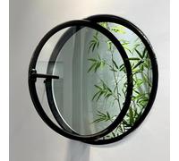 Hublot rond rotatif à 360° en aluminium et verre trempé - 60 cm - Design circulaire pour maison moderne - Ventilation transparente - Sécurité élégante