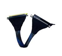 HUBOPRYS Câble d'extension PCI-E 4.0 X16 for Serveur, Carte Graphique Externe 32 go/S GEN4 for, câble Adaptateur GPU Pliable en Maille tressée(30cm,16ACZ)