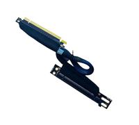 HUBOPRYS Câble d'extension PCI-E 4.0 X16 for Serveur, Carte Graphique Externe 32 go/S GEN4 for, câble Adaptateur GPU Pliable en Maille tressée(50cm,16AC4)
