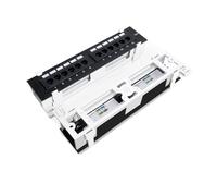 HUBOPRYS Panneau de Brassage Vertical 12 Ports avec Support 89D et Mural Inclus, Bloc Connexion for Panneau réseau(CAT6)