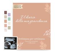 HuBorns - Journal de Grossesse pour Capturer Chaque Moment Hebdomadairement, Livre Grossesse Future Maman, Espace pour Photos et Ultrason et pour Préparer l'Accouchement