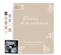 HuBorns - Journal de Grossesse pour Future Maman | Capturer Chaque Moment Hebdomadairement, Livre Grossesse avec Espace pour Photos et Ultrason