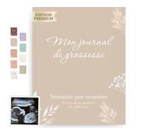 HuBorns - Journal de Grossesse pour Future Maman | Capturer Chaque Moment Hebdomadairement, Livre Grossesse avec Espace pour Photos et Ultrason