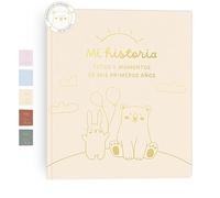 HuBorns - Livre de Naissance Bébé pour Coller des Photos et Écrire