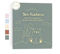 HuBorns - Livre de Naissance Bébé pour Coller des Photos et Écrire