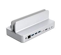 Hubs Hub USB C avec support réglable type C vers USB 3.0 RJ45 PD Dock - Adaptateur répartiteur pour accessoires PC Hubs USB