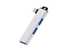 Hubs légers de type C avec 1 port USB 3.0 et 2 ports USB 2.0, idéal pour les voyages et une utilisation quotidienne, coque en alliage d'aluminium