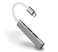 Hubs Type C Hub USB C 3.0 4 ports Adaptateur répartiteur OTG pour accessoires Pro Air Hub USB 3.0 Type C Hub USB (Couleur : blanc fruit pêche5, taille : 1,7 cm x 8,3 cm)