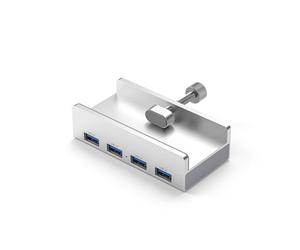 HUBs USB 3.0 Adaptateur répartiteur externe à clip pour ordinateur portable de bureau Câble de station d'accueil à ports multiples Type C