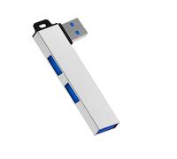 Hubs USB 3.0 légers avec 1 port USB 3.0 et 2 ports USB 2.0, idéal pour les voyages et une utilisation quotidienne, coque en alliage d'aluminium