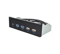 Hubs USB 3.1 de 5,2" avec 2 ports USB 3.0 + 2 ports USB 2.0 + 1 port type C avec connecteurs pour bureau