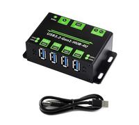 Hubs USB 3.2 Gen1 à 4 ports avec entrée de tension large et port individuel Protection contre les surintensités Interfaces d'alimentation externes