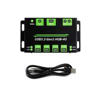Hubs USB 3.2 Gen1 à 4 ports avec entrée large tension et port individuel Protection contre les surintensités Large tension d'entrée USB
