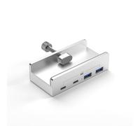 Hubs USB C 10 Gbit/s 4 ports en aluminium USB 3.1 pour ordinateur de bureau avec port d'alimentation supplémentaire 5 V 2 A