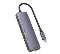 Hubs USB C 10 Gbit/s avec PD100 W 140 W Charge rapide Adaptateurs 3.2 pour ordinateur portable, smartphone, tablettes, port HDTV 4K, concentrateurs C portables pour voyage