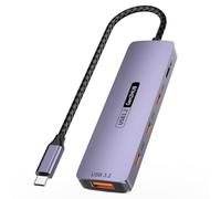 Hubs USB C 10 Gbit/s avec PD100 W 140 W Charge rapide Adaptateurs 3.2 pour ordinateur portable, smartphone, tablettes, port HDTV 4K, concentrateurs C portables pour voyage