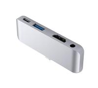 Hubs USB C 4/5 en 1 Adaptateur USB C Connecteur USB C Adaptateur Station d'accueil avec port USB C Adaptateur 3,5 mm pour ordinateur portable