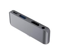 Hubs USB C 4/5 en 1 Adaptateur USB C Connecteur USB C Adaptateur Station d'accueil avec port USB C Adaptateur 3,5 mm pour ordinateur portable